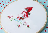 Litte Red Riding Hood Embroidery PATTERNS - Set of 2 - PDF Instant Download