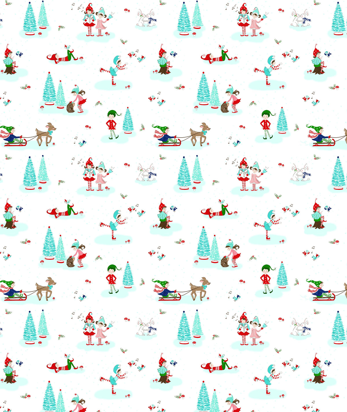 Pixie Noel Christmas Minky Blanket 50" X 60"