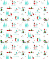 Pixie Noel Christmas Minky Throw Blanket 60" X 80"