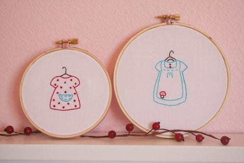 Dresses Embroidery PATTERN - Set of 5 - PDF