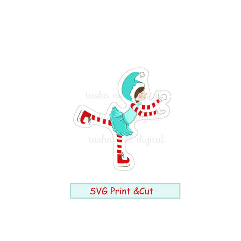Winter Pixie SVG Print & Cut file