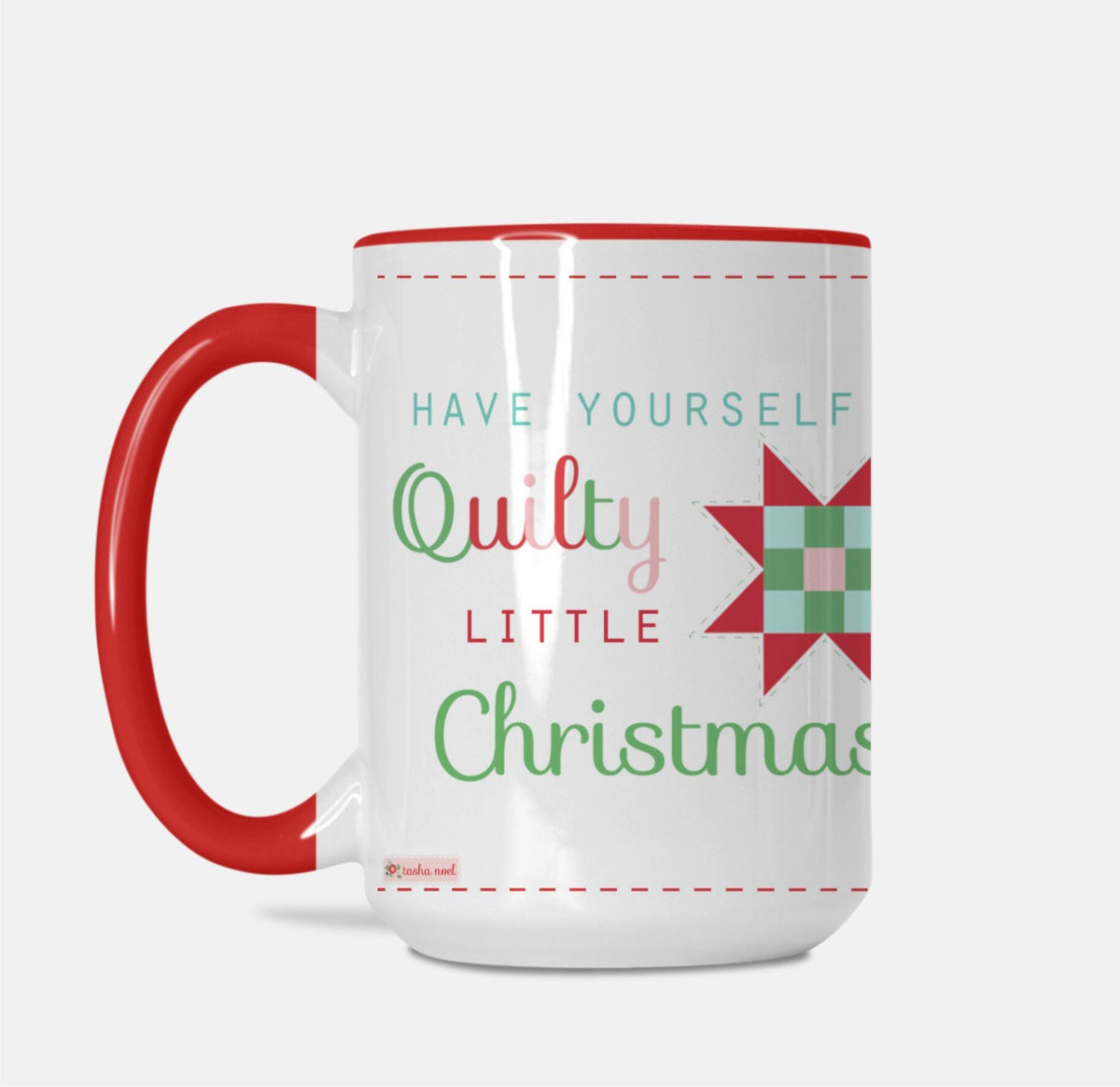 Quilting Block Christmas Mug
