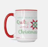 Quilting Block Christmas Mug