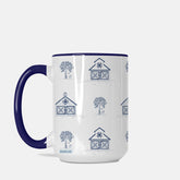 Navy Blue Farmhouse Barn Mug 15 oz
