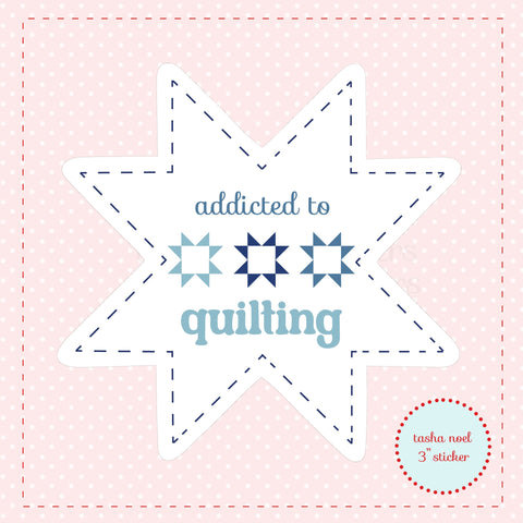Quilt Addict Star Sticker