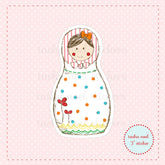 Russian Nesting Doll (Sprouts) Vinyl Sticker