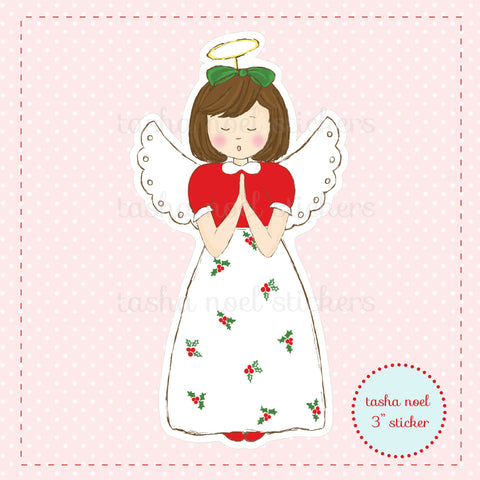 Christmas Angel Vinyl Sticker