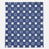 Navy Blue Star Minky Blanket - 50” X 60” Lightweight Blanket