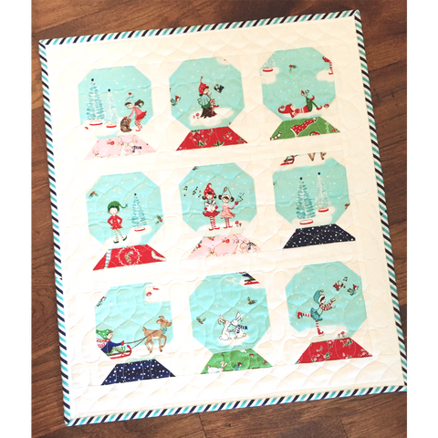 Snow Globe Mini Quilt Pattern - PAPER