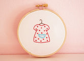 Polka Dot Dress Embroidery PATTERN -PDF
