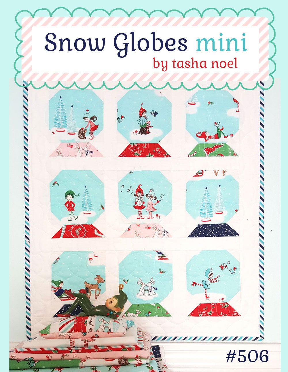 Snow Globes Mini Quilt PATTERN - PDF