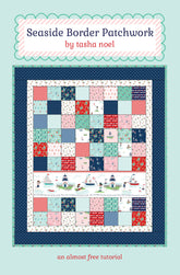Seaside Border Patchwork Quilt TUTORIAL - PDF