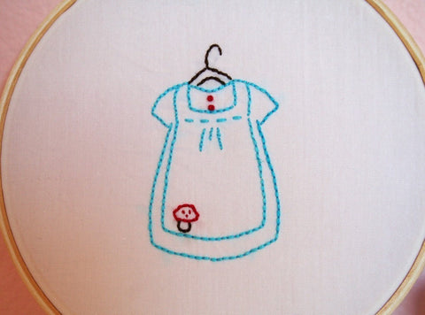Mushroom Dress Embroidery PATTERN - PDF