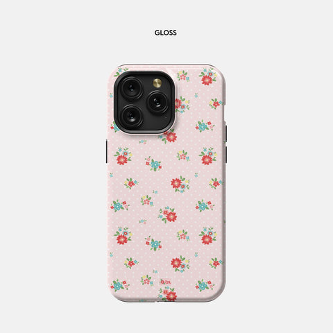 Pink Simple Floral - iPhone 15 Pro Max Case