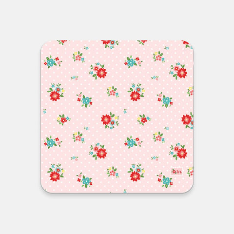 Pink n Flowers - Coaster
