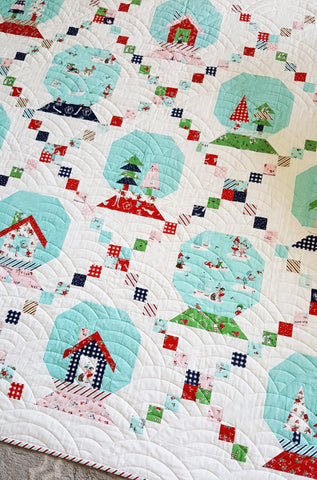 Winter Wonderland quilt pattern (Snowglobe quilt) - PDF