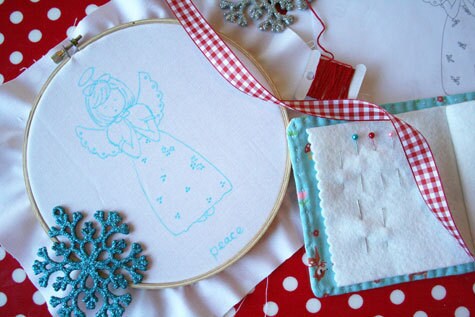 Christmas Angel Embroidery Pattern