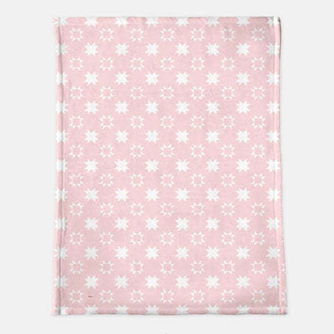 Pink Stars Soft Minky Blanket - 60" x 80"
