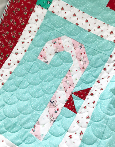 Candy Cane Lane Quilt Pattern - PAPER