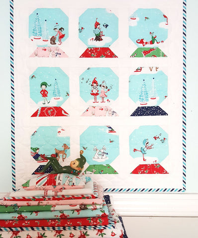 Snow Globe Mini Quilt Pattern - PAPER - Tasha Noel