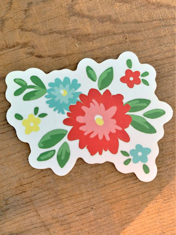 Floral Vinyl Sticker