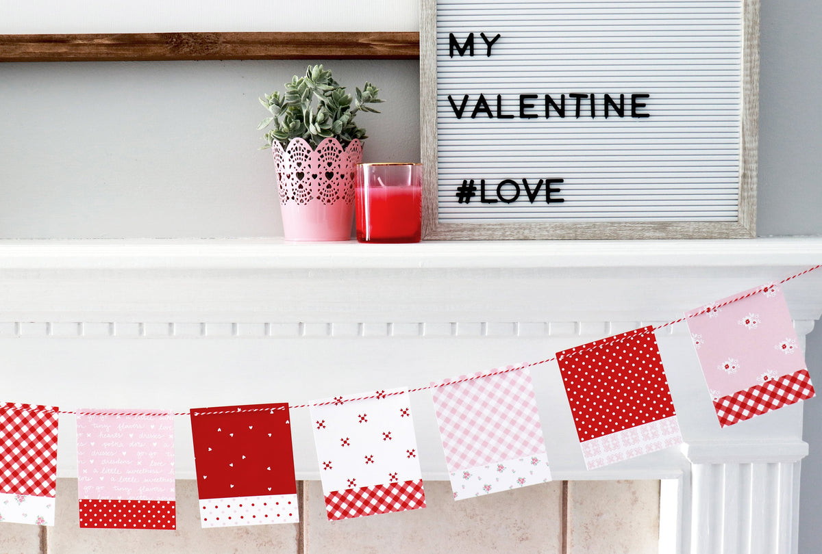 Valentine Paper Bunting Banner