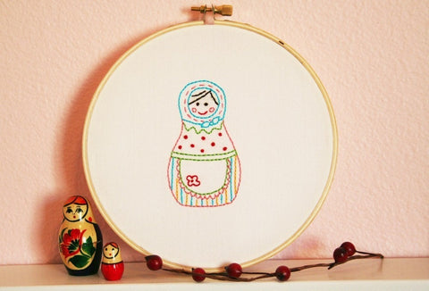 Apron Russian Sweetie Embroidery PATTERN - PDF