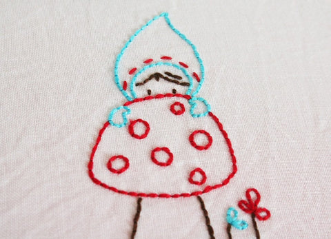 Hiding Gnomie Embroidery PATTERN - PDF