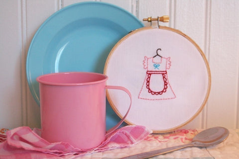 Dresses Embroidery PATTERN - Set of 5
