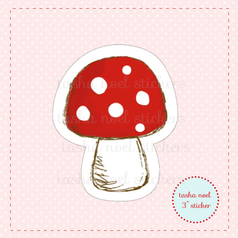 Single Mushroom Sticker