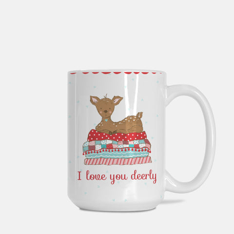 I love you deerly mug 15 oz