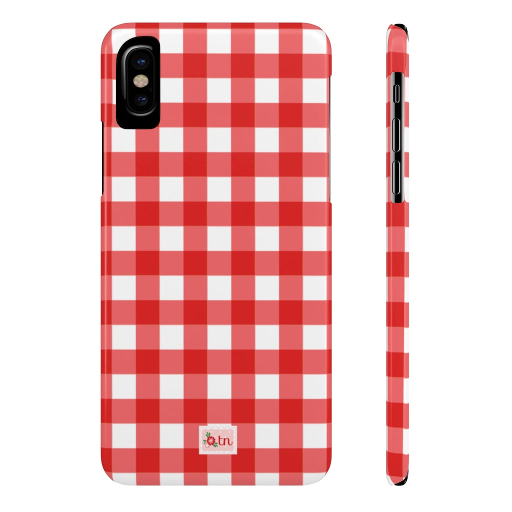Red Buffalo Check Case Mate Slim Phone Cases
