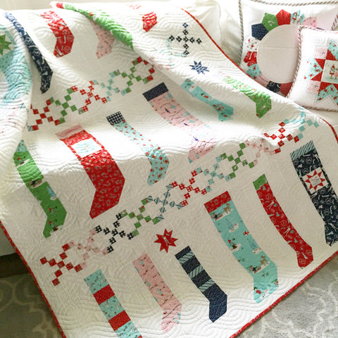 Pixie Stockings Quilt Pattern - Paper